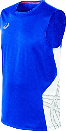 ASICS Men's Team Performance Volleyball Sleeveless Tee, Royal/White, XX-Large