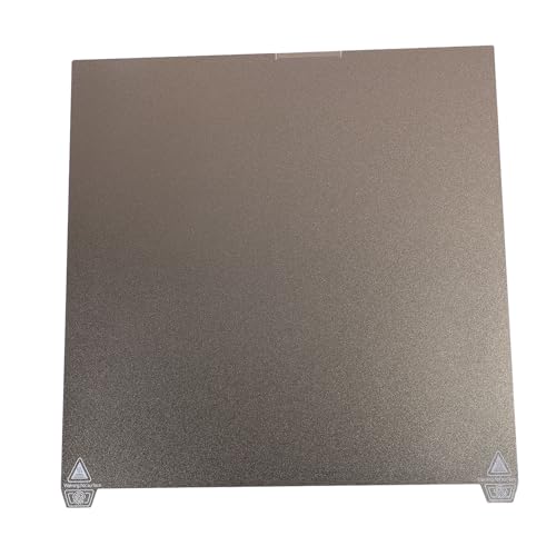 K2 Plus Texture PEI Build Plate Kit, 3D Printer Heat and Wear Resistances Textured PEI Spring Steel Plateforms for K2 Plus 370x370mm, Strong Adhesion 3D Printer Build Sheet