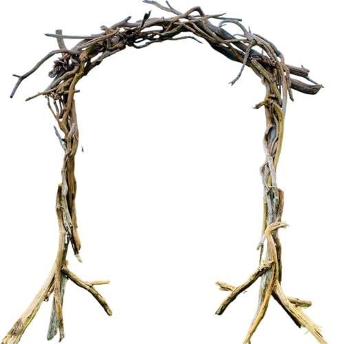 Jucgghk Vivid and Realistic Floral Art Rustic Driftwood Arch