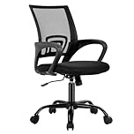 BestOffice Office Chair Ergonomic Desk Chair Mesh Computer Chair Lumbar Support Modern Executive Adjustable Stool Rolling Swivel Chair for Back Pain (Black)