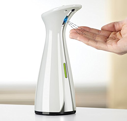 Preisvergleich Produktbild WOLOSZ Seifenspender Seifenspender, Desktop Automatisch Induktiv, 177ML, ABS-Material, Familienhotel Flüssigseife Flasche Küche Seife Lotion Pumpe für Küche Badezimmer (Farbe : Weiß)