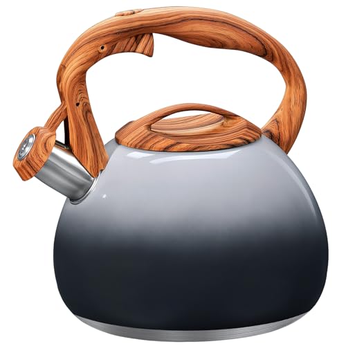 GGC Whistling Tea Kettle for Stove Top, 3.2QT/3L Stainless Steel Tea Kettle