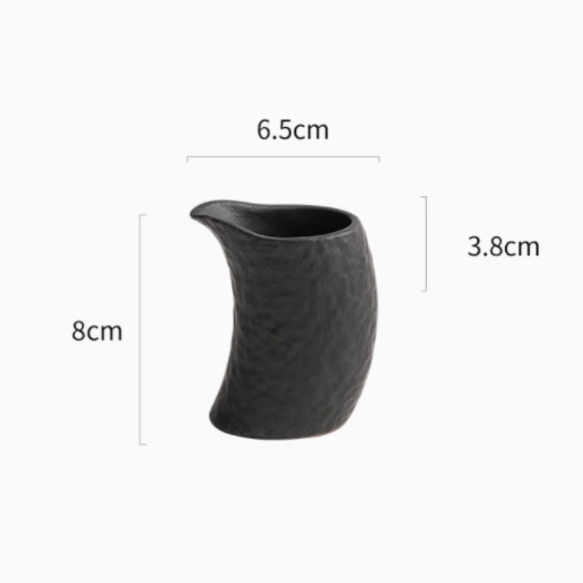 Salsiera per salsa per condimenti per insalata, ristorante occidentale, per bistecche, salse, tazza creativa in ceramica bianca, per cucina e ristorante (nero)