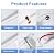 Peel and Stick Molding Trim, Flexible Panels Molding Trim for Backsplash Tile Edge, Half-Round Self Adhesive Molding Trim for Wall, Frame, Mirror and Home Decoration, 10 Ft×0.5" in White
