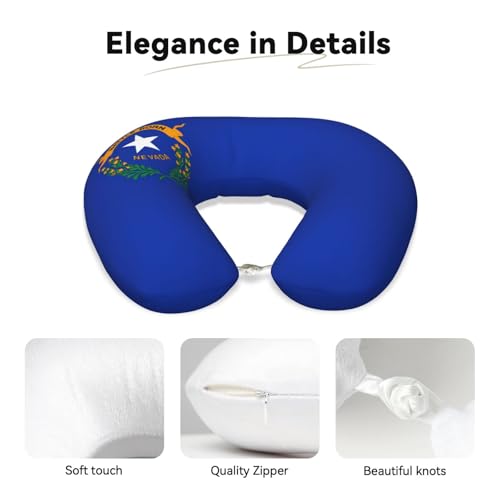 Almohada para cuello con diseño Nevada State Flag miniatura 4