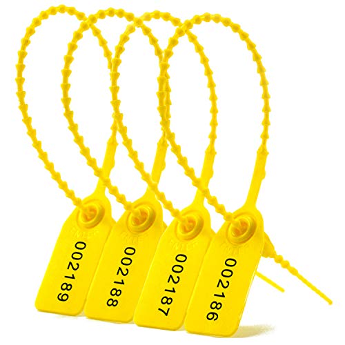 Leadseals 1000 Plastic Tamper Seals, Zip Ties for Fire Extinguishers