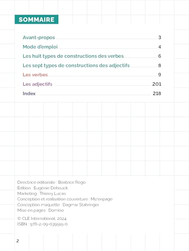 Image of Les verbes et leurs constructions 2eme edition