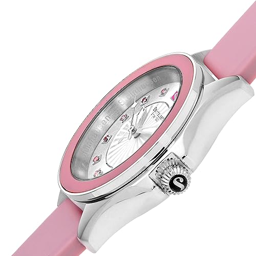 Arbon Collection Stainless Steel Pink Women's Watch with Extra Silicone Band3