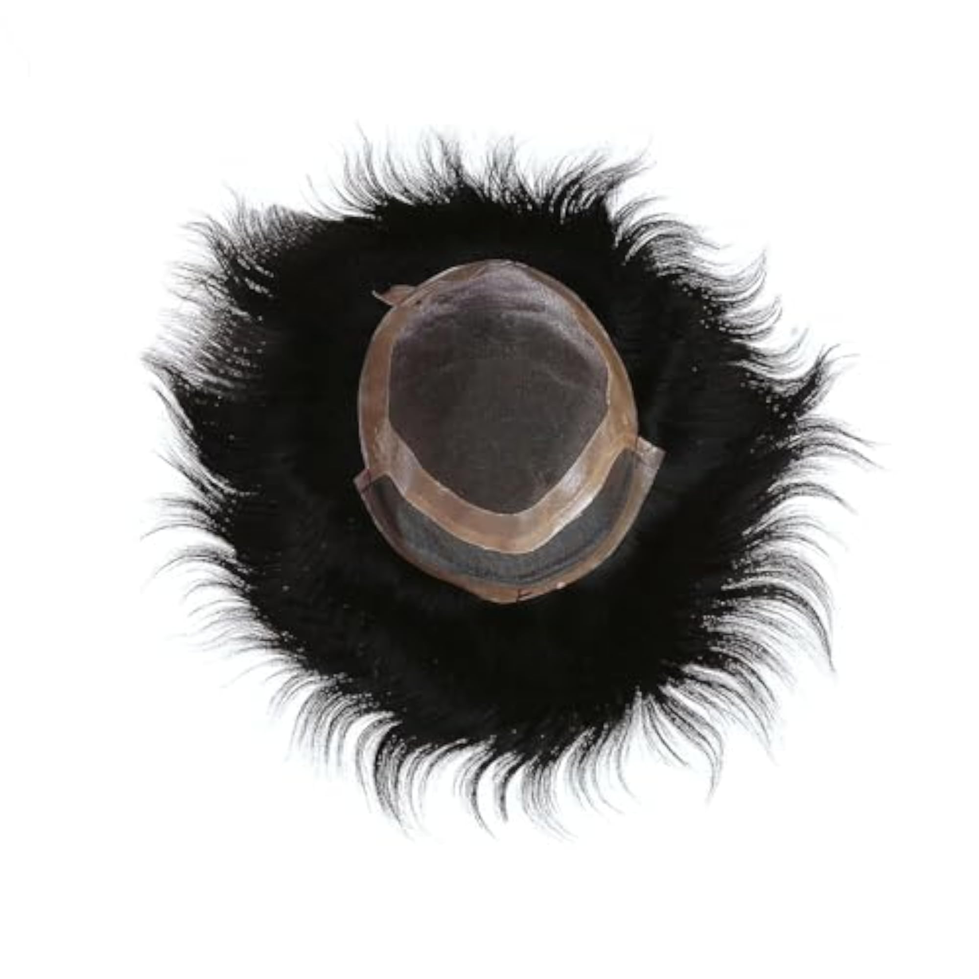 Men's Front Lace Hair Patch, Natural Black Wig