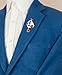 Knighthood White Sailboat With Anchor Hanging Brooch, Suit Stud, Shirt Studs, Lapel Pin Accessories for Men Women
