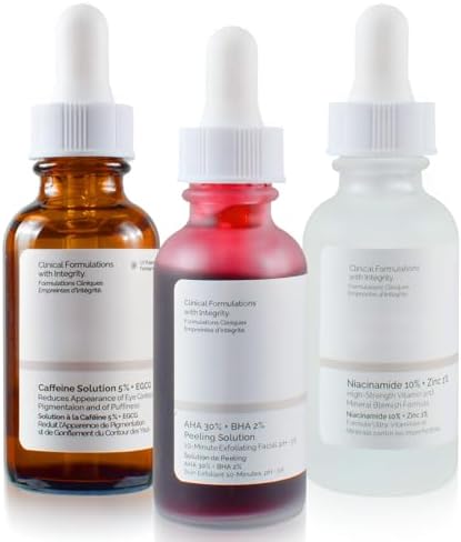 3 Piece Facial Serum, Niacinamide Limited 10% + Zinc 1%, Caffeine...