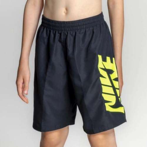 Nike Swim Breaker short de bain 7" noir avec logo Swoosh découpé moderne