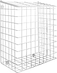 Letterbox Cage | Indoor Mail Catcher | Fixings Included | White Post Holder | Large Iron Letter Box Catcher | Door Letter Box Guard | Pet-Safe Door Guard | Internal Postbox