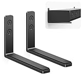 songsoso Soundbar Mounts Under TV for Bose, Sony, Saiyin, VIZIO, LG, Samsung, Roku - Dolby Atmos Compatible Soundbar Wall Mount Bracket, Sound Bar Shelf, Soundbar Stand Under TV Up to 20LB