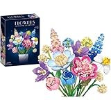 Yellowantボタニカル ワイルドフラワーブーケ レンガ造りの月の花の建物セット の花セット 大人用のビルディングブロック ユニークな壁の装飾 誕生日 プレゼント ブロック 母の日 父の日 男性 女性 花束 造花 飾り インテリア オシャレ (花束) [並行輸入品]