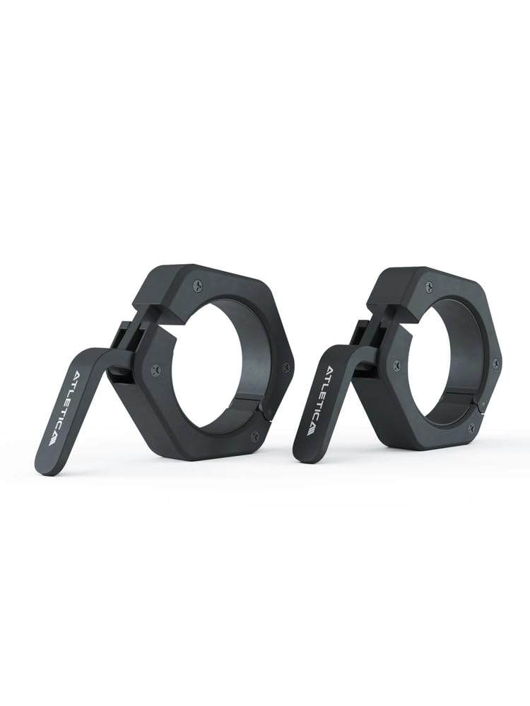 Lot De 2 Fermoirs D'haltères 50 Mm - Fermeture Rapide En ABS, Pour Barres D'haltérophilie Et Haltères Courts/longs - 4