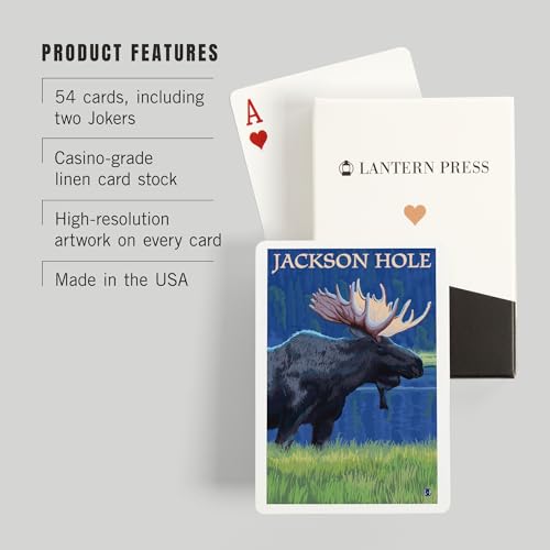 Baraja de cartas Póker 52 piezas Jackson Hole Wyoming miniatura 3