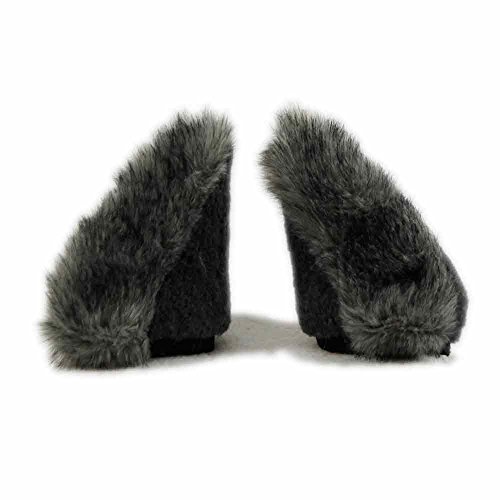 Pawstar Wolf Necomimi Furry Covers Replacements Sleeves Only - Grey