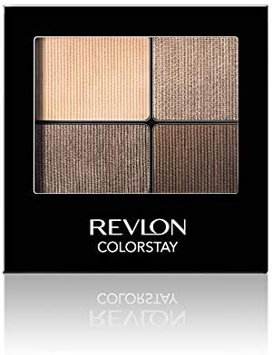 Revlon ColorStay 16 Hour Eyeshadow Quad with Dual-Ended Applicator Brush, Longwear, Intense Color Smooth Eye Makeup for Day & Night, Decadent (505)
