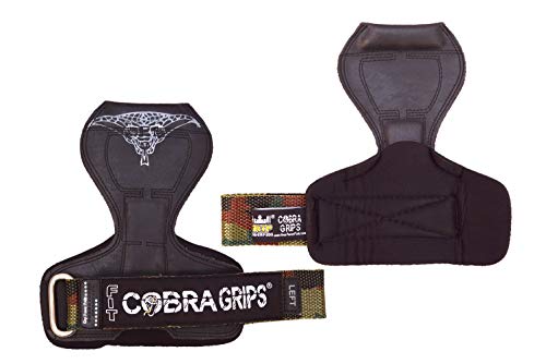 Image of Cobra Grips Weight Lifting Gloves with Adjustable Neoprene Padded Wrist Wraps - Heavy Duty Alternative to Power Lifting Hooks for Deadlifts