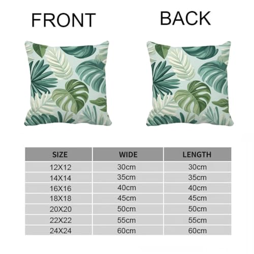 Housses coussin extérieur imperméable bleu lin imprimé double face de qualité - 7