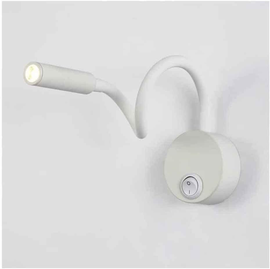 Luz de lectura LED para leer en la cama con flexo de pared y luz nocturna de noche