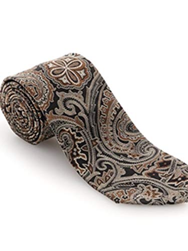 Robert Talbott Black & Brown Paisley Hearst Castle Seven Fold Tie
