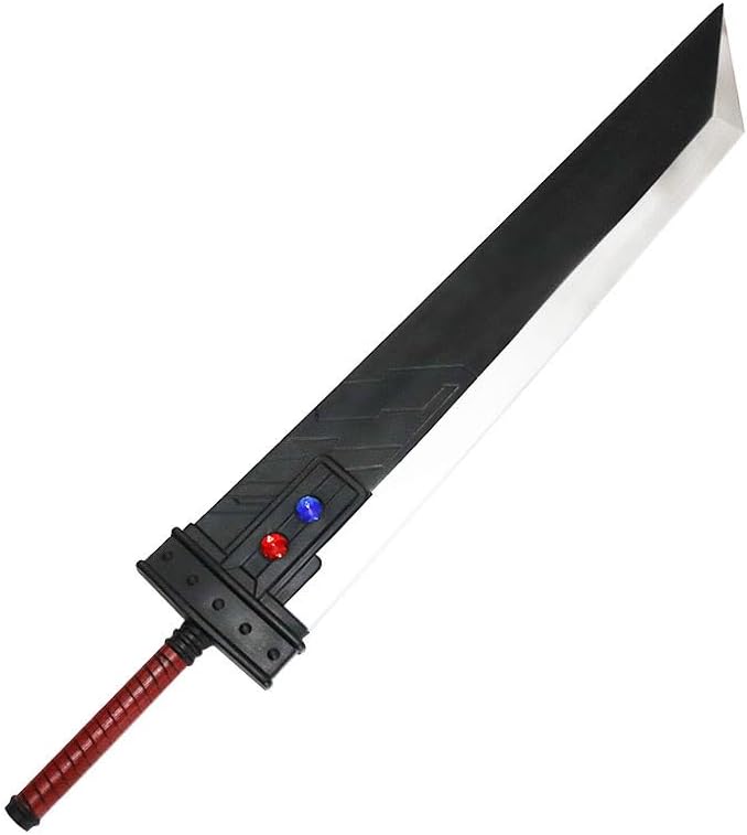 42.5" Fantasy Foam Sword, Anime Cosplay Sword, Buster Sword, PU Foam Zweihander Broad Sword