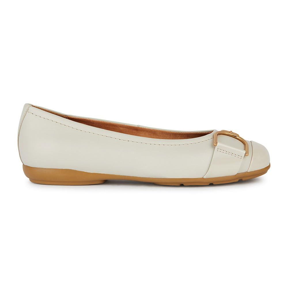 Geox Women's D Annytah Ballet Flat, Lt Sand, 5 UK