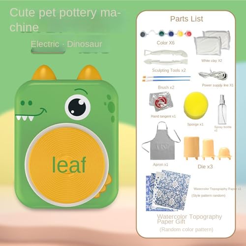 Kit tour de potier complet avec argile et outils de modelage pour enfants - 7