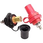 Fastronix Red and Black Premium Battery Charging Posts with Heavy Duty Mounting Plate