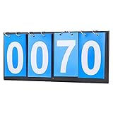 4-stellige Anzeigetafel für Sportwettbewerbe, für Tischtennis, Basketball, Badminton, Leicht Lesbare Zahlen, Blau
