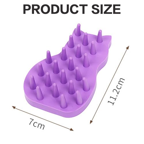 Fellpflege- und Massagebürste aus weichem Gummi für Katzen