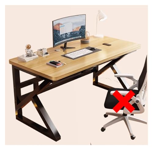Escritorio de madera para computadora, mesa de estudio de escritura rústica moderna para oficina en casa y dormitorio, escritorio grande, ideal para estudiantes y profesionales