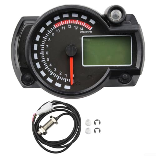 Compteur kilométrique numérique pour moto et indicateur de vitesse à double affichage couleur