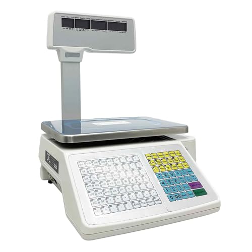 Báscula digital con impresora térmica 15kg 110V