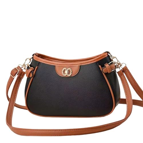 STERLAKE Unique Desigh Shoulder Purse With Double Adjustable Strap Crossbody Purse Stylish Handbag For Women (Black) (B0D1VY1DY7) Amazon Price History, Amazon Price Tracker