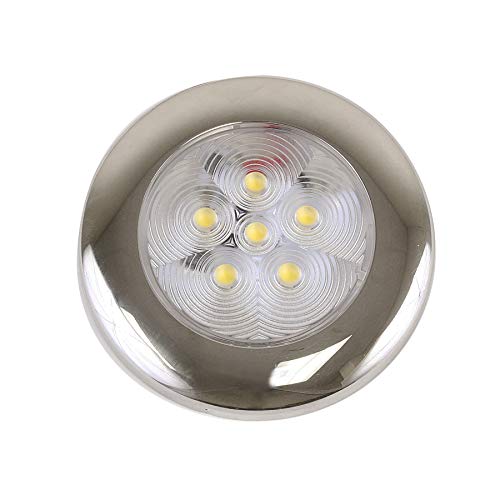 Scandvik B3 Downlight Surface Mount - Cool White - SS Trim - IP67-12/24V