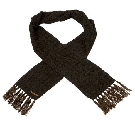 Écharpe Liv Scarf Barts la qualité supérieure d'une maille marron foncé unique