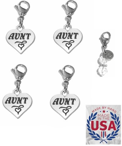 Image of Hidden Hollow Beads 4 Clip On Charms for Purse, Handbag, Keychain, Zipper Pull, Backpack, Jewelry Accessory, USA