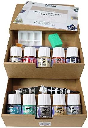Pebeo 758441 Fantasy Moon Collection Set, Assorted, 10X45ML