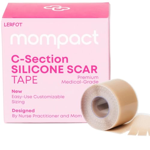 Image of Advanced Silicone Scar Sheets for Women, Medical grade silicone scar tape, Customized for Moms, Extra Long 1.6 inch x 60 inch, New Easy-Use Tear-Lines, Surgical Scars, C-Section, Tummy Tuck, Face Wrinkles