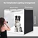 PULUZ Fotobox 80x80cm, 32 Zoll Professionelle dimmbare Fotostudio Box mit beweglichen 3 Lichtleisten 234pcs LED Lichter 90W & 4 PVC Backdrops für große Produktfotografie