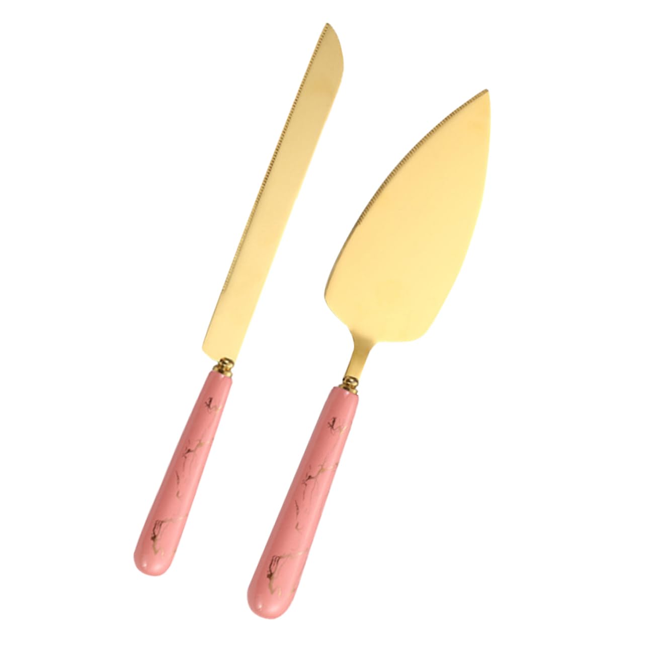 Mikinona 1 Set Cake Spatula Set Wedding Cake Shovel Cake Cooking Spatula Party Cake Server Cheese Spreader Pizza Shovels Baking Tool Rustic Cake Stand Pastry Server Stainless Steel Pink