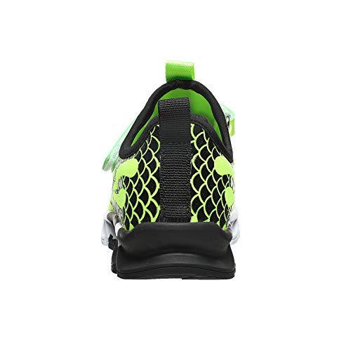 Mei Nian Guan Boys Girls Shoes Kids Running Sneakers Breathable Athletic Walking Non-Slip Outdoor Sports Lightweight Velcro Cool Patterns Toddler/Little Kid/Big Kid #TOP3