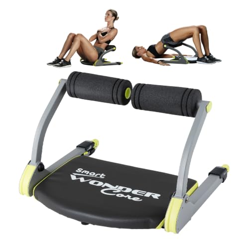 WONDER CORE SMART, Ab Workout Equipment, Sit Up Machine & Exercise Equipment, Ab Crunch Machine for Stomach Workout, Ab Core Trainer Abdominal Machine, Fitness Equipment for Home Gym (Green)