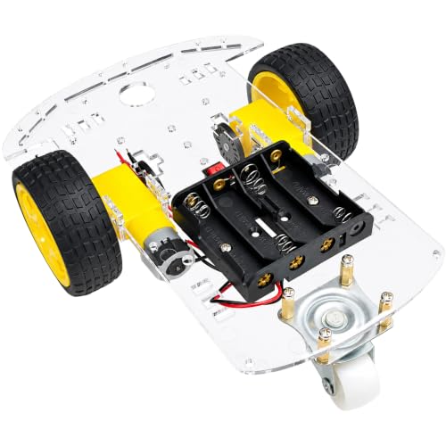 Châssis voiture intelligent 2WD sans soudure avec double moteur CC pour robot
