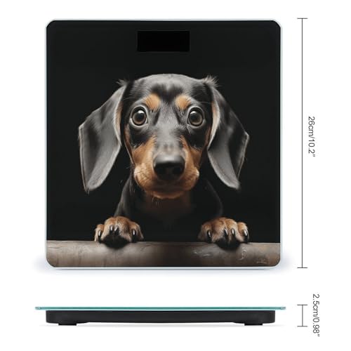 Báscula digital de baño FekiLoot de vidrio templado miniatura 2