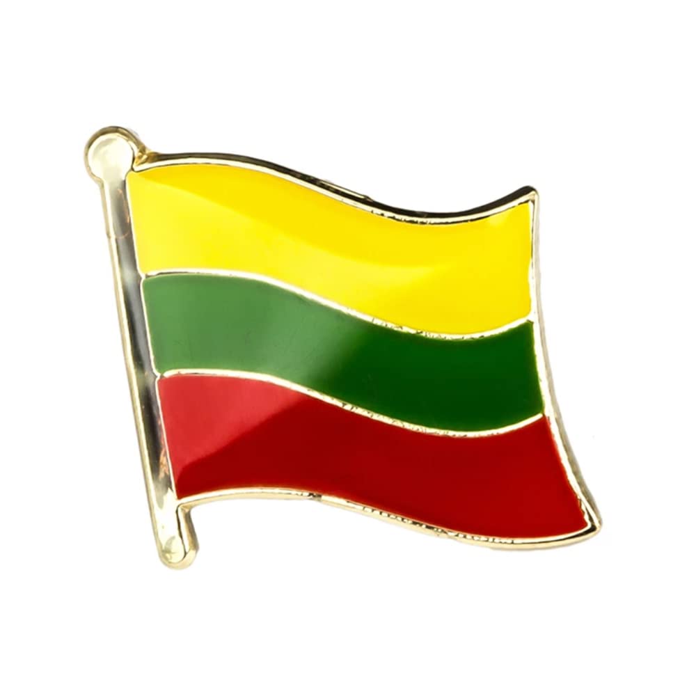 Panda LocoLithuania National Flag Metal Enamel Pin Badge Lapel, Metal