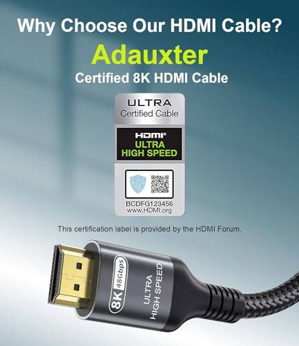 Certified 10K 8K HDMI 2.1 Cable 1M - Image 2